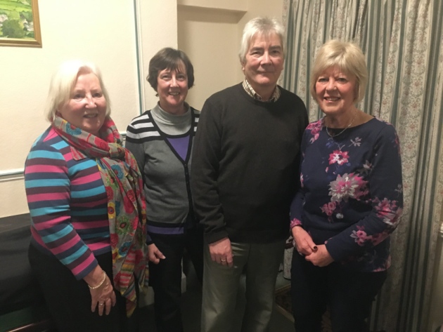 The soon-to-be new co-registrar Wendy Eagles with Marilyn and Haydn Thomas, who will take on the chairman and co-ordinating editor roles with Flo Townsend – the current acting chair and co-ordinating editor.